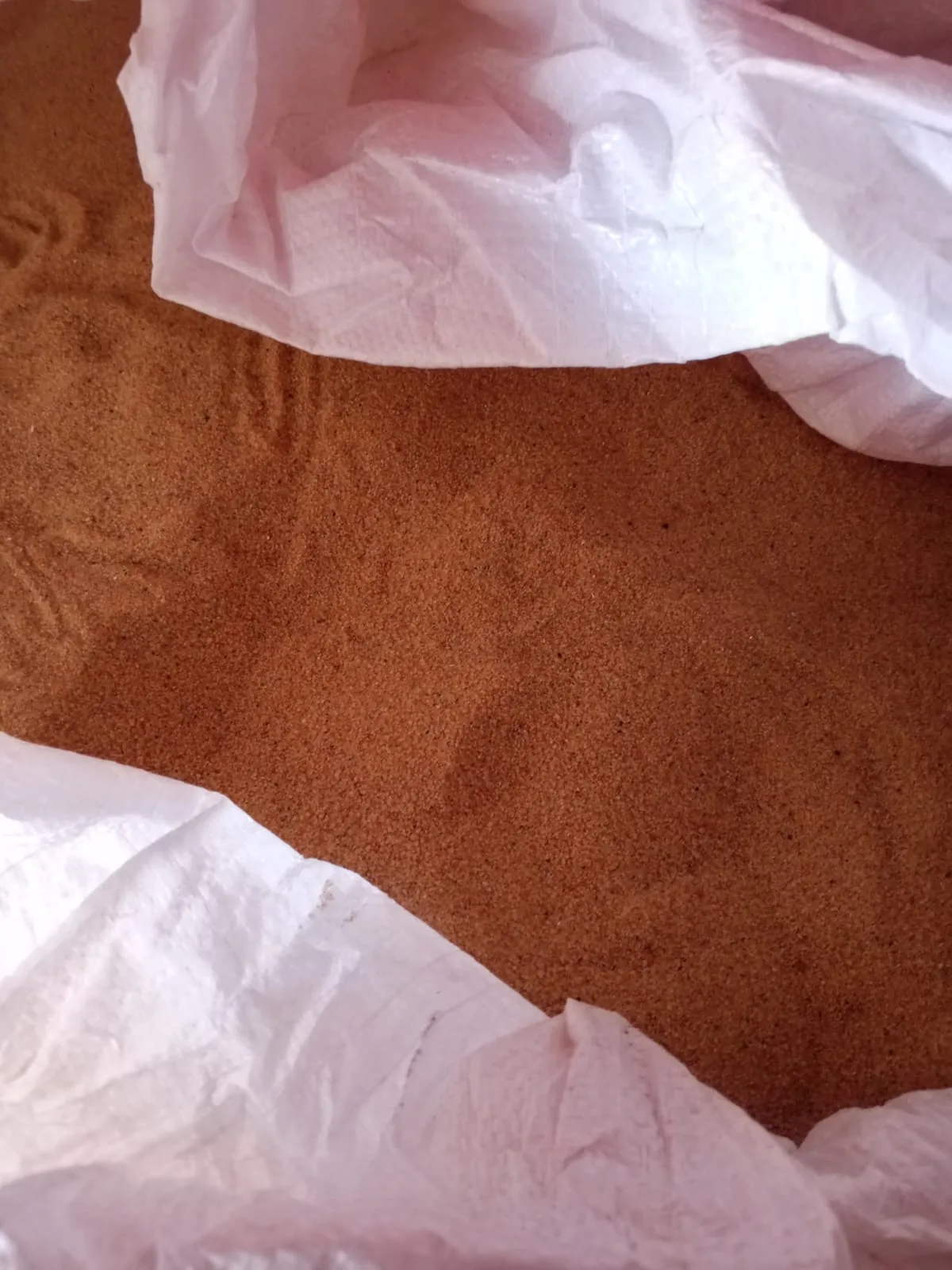 Industrial sand product close-up